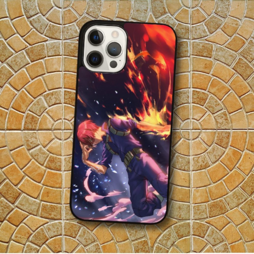 Shoto Todoroki Aesthetic Flaring Anime iPhone Case